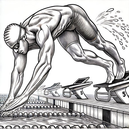 Rugby players. Full sized hand drawn illustration of rugby players.の素材