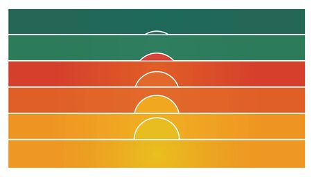 Vector Sunrise abstract landscape background.のイラスト素材
