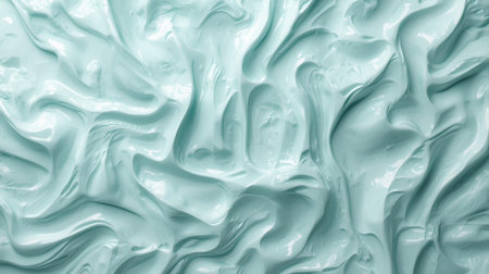 abstract background of blue liquid soap or gel texture close-upの素材
