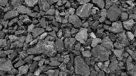 Big stone floor texture photo at the park, with colorful stones copy space in countryside, Thailand,...