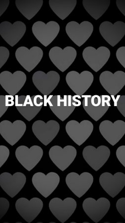 Black history month in real-life, with vertical art picture black heart texture text design concept.の写真素材