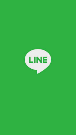 Line icon. flat illustration of chatting green background. conversation symbol for web conceptual graphic chat find friends, with the word "LINE"の写真素材