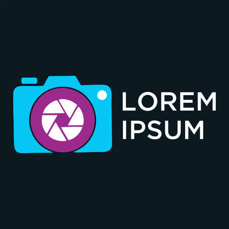 Camera icon in a simple modern style.のイラスト素材