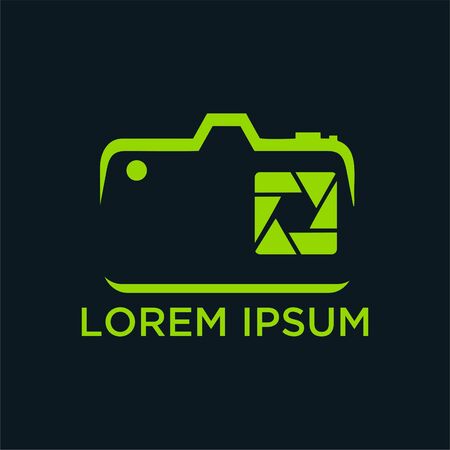 vector and logo for photographer. Logo in a simple modern style.のイラスト素材