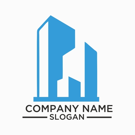 Building and Construction icon Vector Design. Real Estate icon Template Design For Businessのイラスト素材