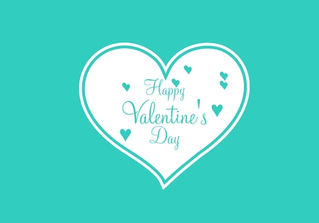 Valentines day illustrations and typography elementsのイラスト素材
