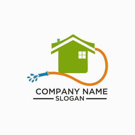 Cleaning And Maintenance Logo and vector Template, Cleaning icon. Single high quality outline symbol for web design or mobile app. Thin line sign for design logo.のイラスト素材
