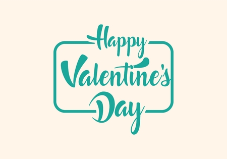 Valentines day illustrations and typography elementsのイラスト素材