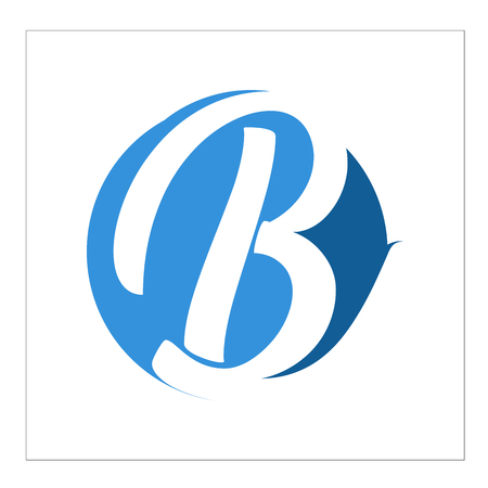 logo and vector letter bのイラスト素材