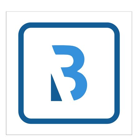 Logo and vector letter bのイラスト素材