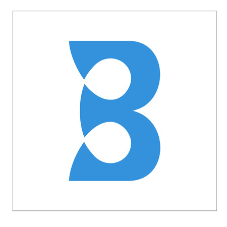 Logo and vector letter bのイラスト素材