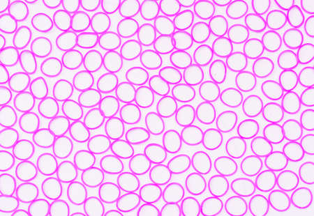 Pink rubber with white background