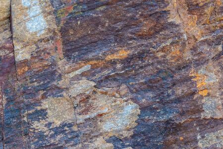 Brown rust on a rock
