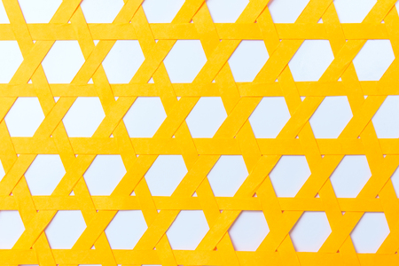 Yellow paper with horizontal patternの写真素材