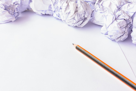 Create idea and write on paperの写真素材