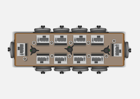 Meeting and conference room in business companyのイラスト素材