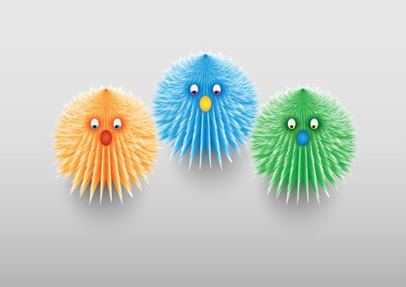 Concept and idea animal toy. Animal dolls. vector EPS10のイラスト素材