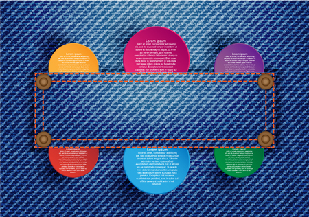 Circle infographic template background. Vector EPS10のイラスト素材