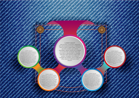 Circle infographic template background. Vector EPS10のイラスト素材