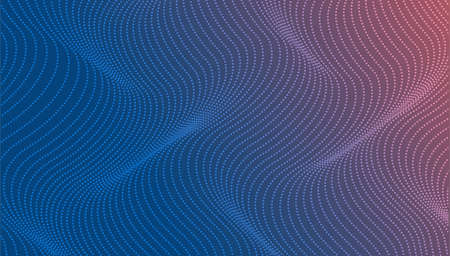 halftone wave pattern horizontal backgroundのイラスト素材