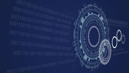 Abstract technology background Hi-tech background vector illustrationのイラスト素材