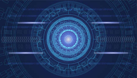Abstract technology background Hi-tech background vector illustrationのイラスト素材