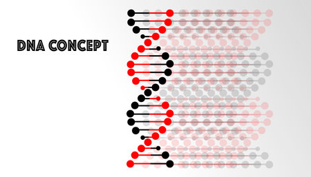 Dna vector flat icon, Dna conceptのイラスト素材