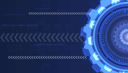 Abstract technology background Hi-tech background vector illustrationのイラスト素材