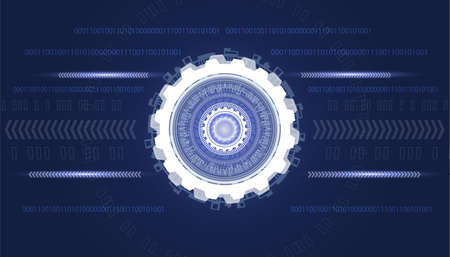 Abstract technology background Hi-tech background vector illustrationのイラスト素材