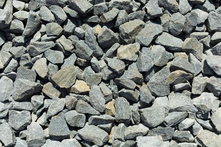 Abstract gravel background. Background of gravel. A photo from above.の写真素材