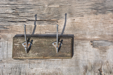 Set of hanger of steel hook wallの写真素材