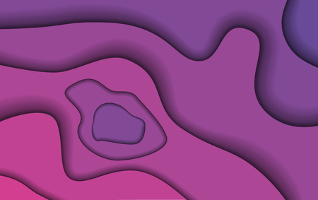 Background from layers of shades from violet to pink. Smooth lines.のイラスト素材