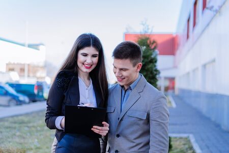 Young business partners nice styleの写真素材