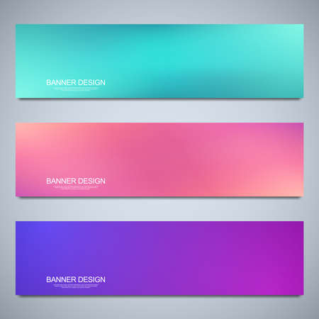 Blurred backgrounds for the banner design template. Colorful pattern, vibrant colors, fluid abstract, blended colours.のイラスト素材