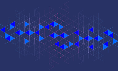 Abstract geometric background with triangle shape patternのイラスト素材