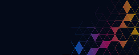 Abstract geometric background with triangle shape patternのイラスト素材