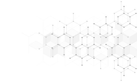 Molecular structure and genetic engineering, science, innovation technology, healthcare, and medicine designの写真素材