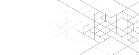 Abstract geometric background with isometric blocks, polygon shape pattern.の写真素材