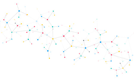 Molecular structure and genetic engineering, molecules DNA, neural network, scientific research. Abstract background for innovation technology, science, healthcare, and medicineの写真素材