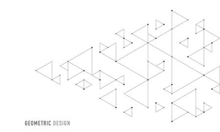 Abstract vector background with a geometric pattern of triangle shapes. Graphic design elementのイラスト素材
