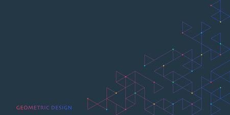 Abstract vector background with a geometric pattern of triangle shapes. Graphic design elementのイラスト素材