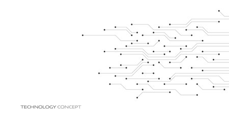 Circuit board texture with communication technology conceptのイラスト素材
