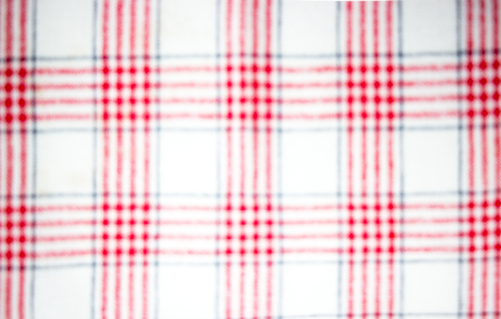 Blurred red checkered fabricの写真素材