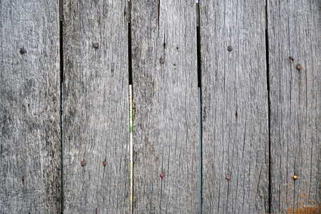 Texture of Old cracked gray boards for background and design. The texture of dry wood planksの写真素材