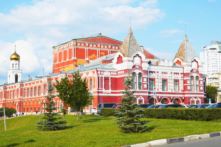 SAMARA, RUSSIA - February 21, 2022: Dramatic theatre in the city of Samaraのeditorial素材