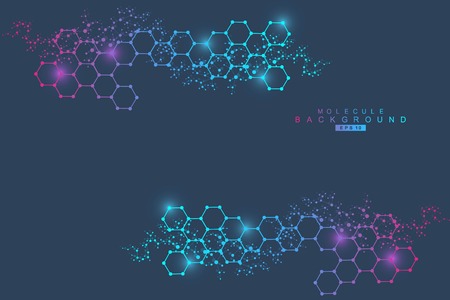 Structure molecule and communication. Dna, atom, neurons. Scientific concept for your design....