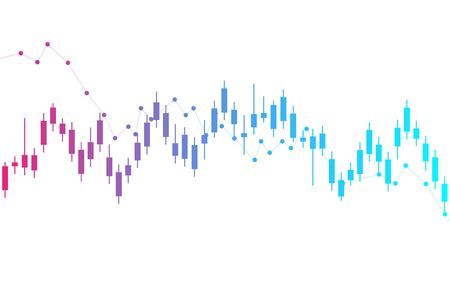 Stock market or forex trading graph. Chart in financial market vector illustration Abstract finance backgroundのイラスト素材
