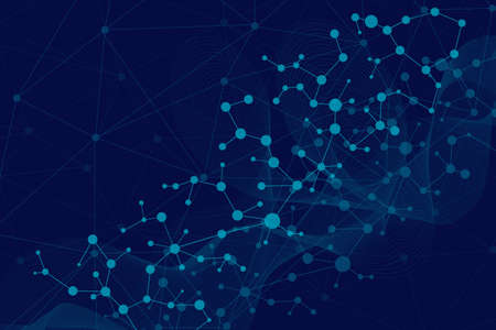 Structure molecule and communication. Dna, atom, neurons. Scientific concept for your design....