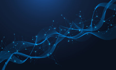 Global network connection. Global business. Social network communication. Internet technology. Vector illustrationのイラスト素材