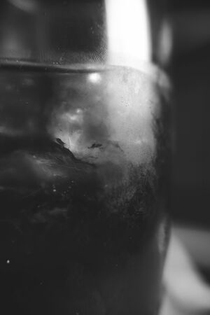 ice cube in a drink - close-upの写真素材